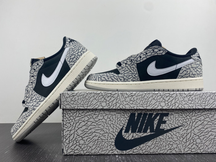 jordan 1 retro low og black cement cz0790-001