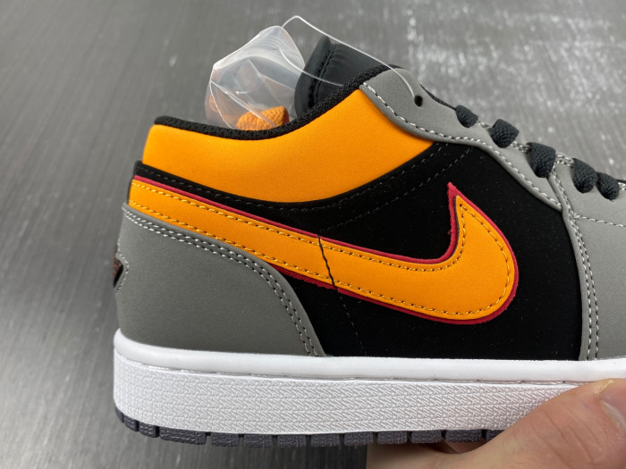 air jordan 1 low highlighted with vivid orange fn7308-008