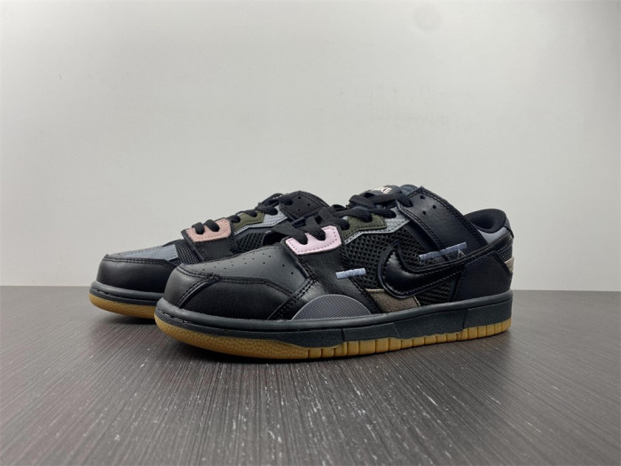 nike dunk low scrap ''black'' db0500-001