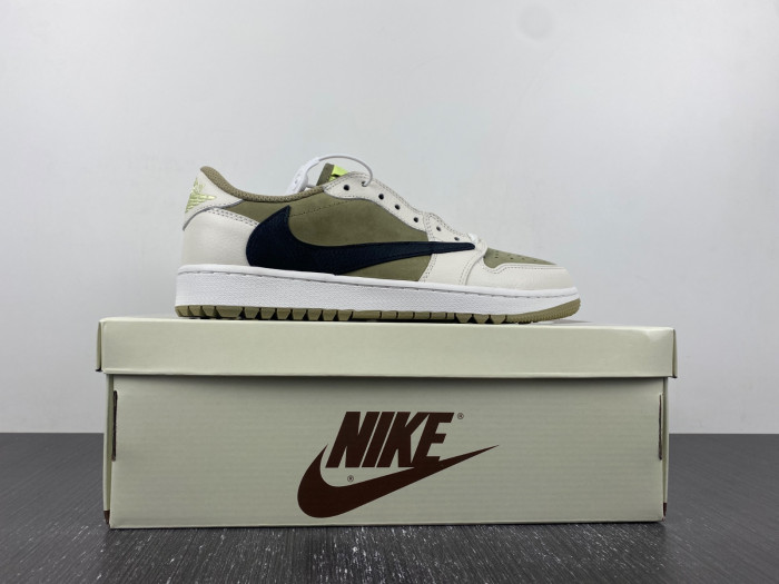 air jordan 1 retro low golf travis scott neutral olive fz3124-200