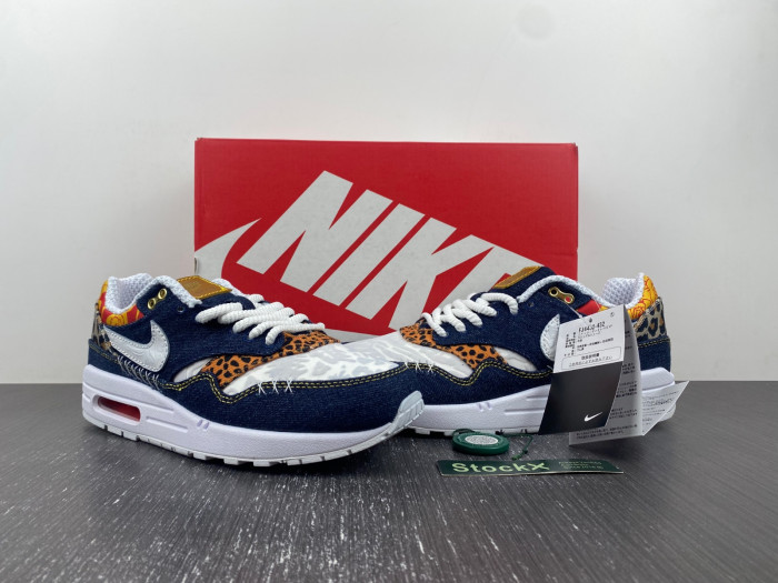 nike air max 1 premium denim leopard fj4452-432