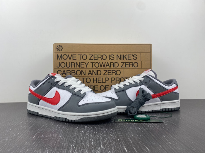 nike dunk low next nature smoke grey light crimson fb8038-001