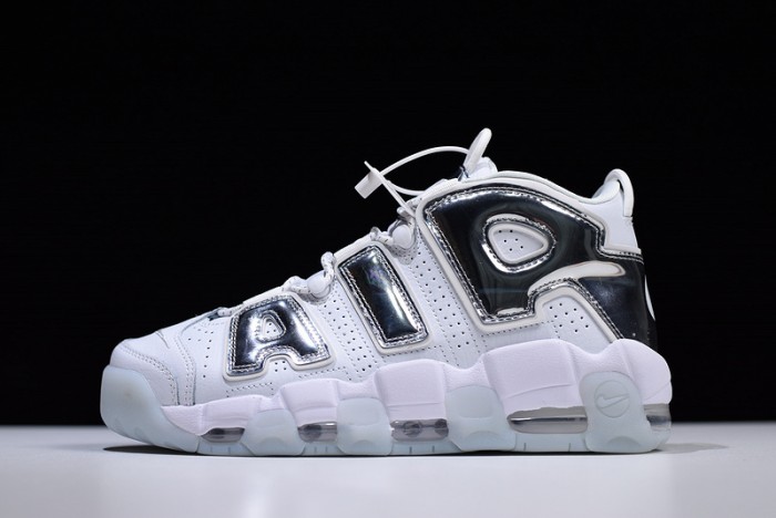 nike air more uptempo white Ch*0me blue tint 917593-100