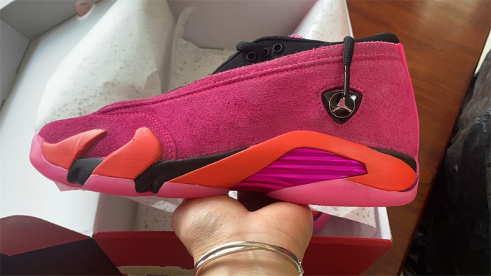 air jordan 14 low shocking pink blast dh4121-600