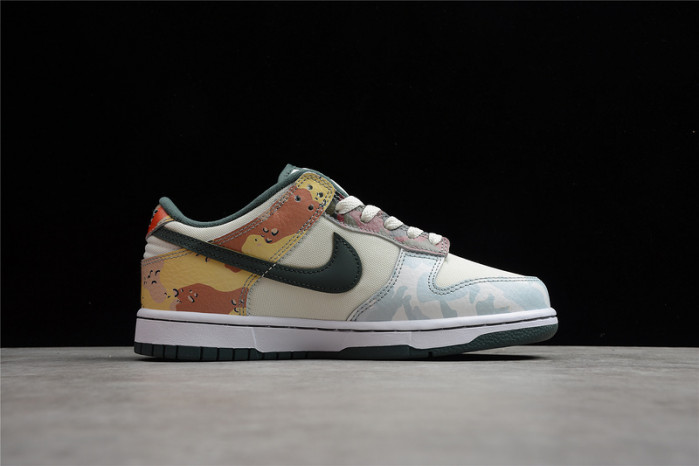 nike sb dunk low “sail multi camo” dh0957-100