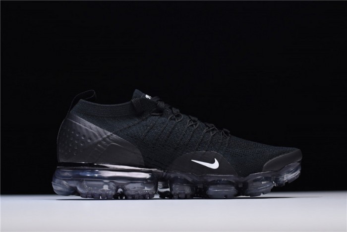 nike air vapormax flyknit 2.0 running sneakers black/grey 942842-001