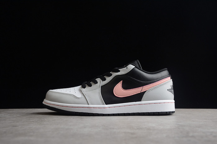 air jordan 1 low white grey black pink 553558-062