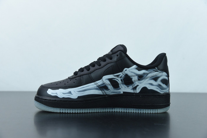nike air force 1 ''07 qs'' black skeleton bq7541-001