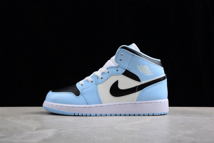air jordan 1 mid “ice blue” 555112-401