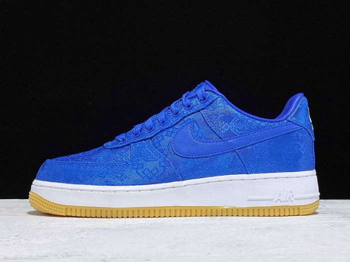 clot nike air force 1 blue silk cj5290-400