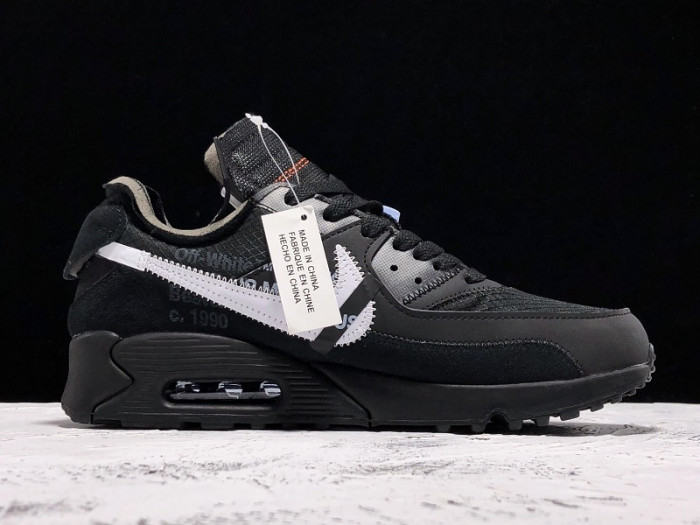 ow nike air max 90 black aa7293-001