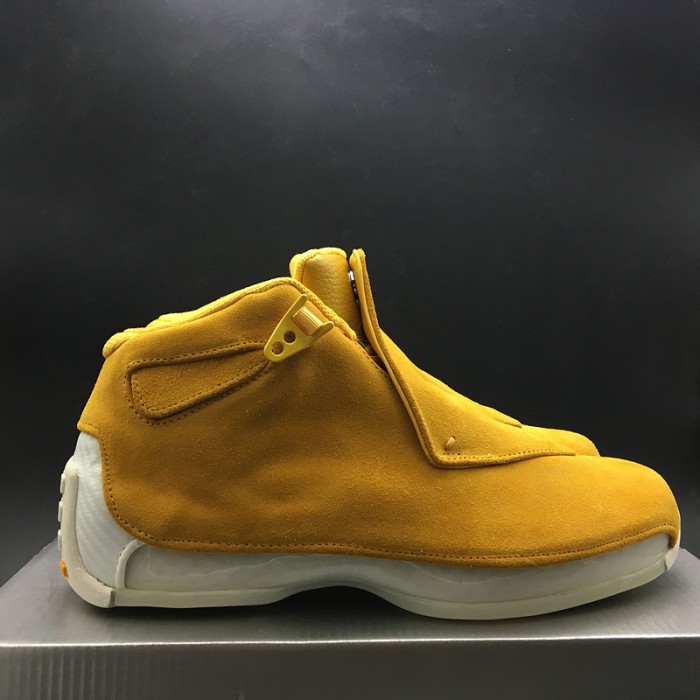 air jordan 18 yellow suede aa2494-701