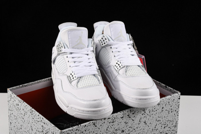 air jordan 4 retro “pure money” white 308497-100