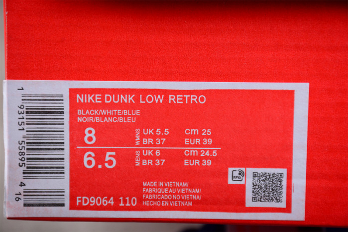 nike dunk low white/white-black-game royal fd9064-110