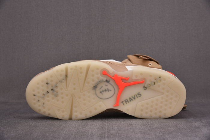 travis scott x air jordan 6 “british khaki ” dh0690-200