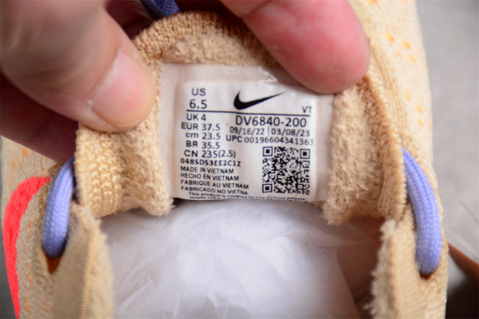 nike air vapormax 2023 flyknit pale vanilla sea coral dv6840-200