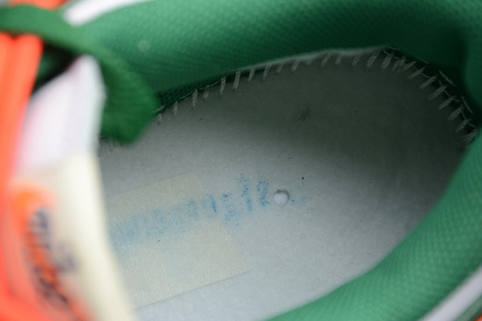 off-w x nike dunk low pine green ct0856-100