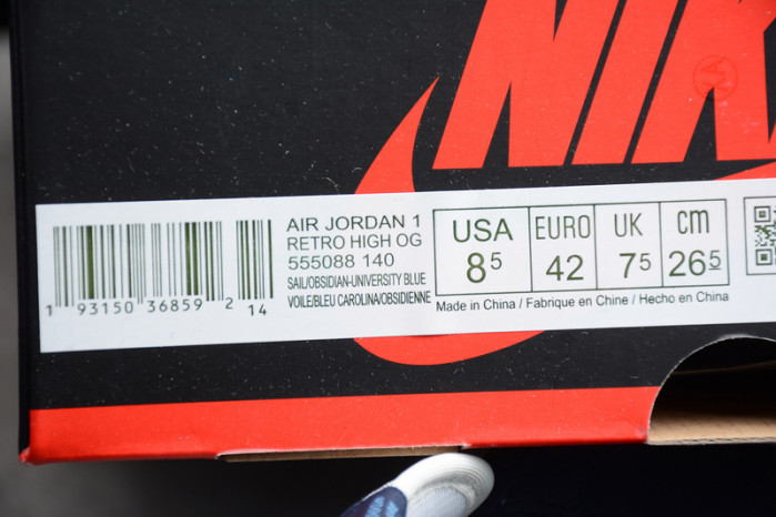 air jordan 1 obsidian university blue 555088-140