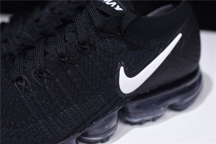 nike air vapormax flyknit 2.0 running sneakers black/grey 942842-001