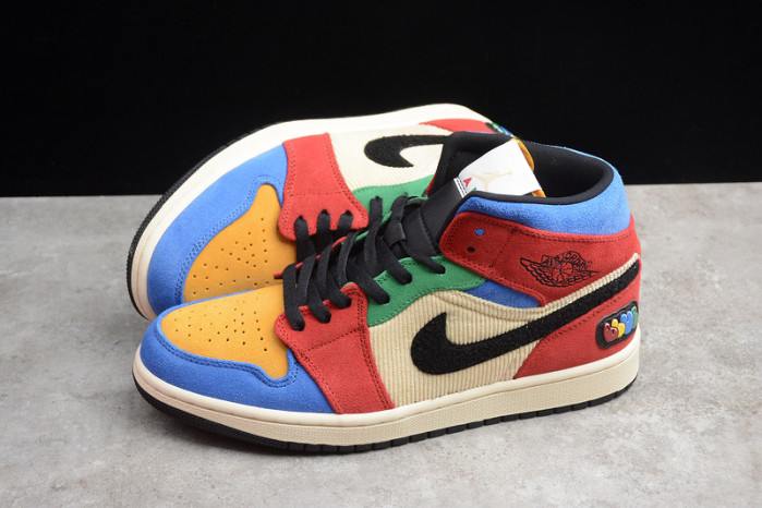 air jordan 1 mid blue the great cu2805-100