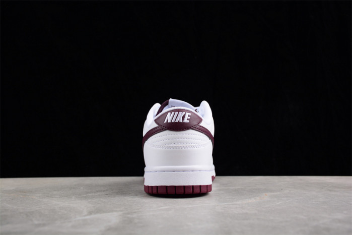 nike dunk low retro white night maroon dv0831-102