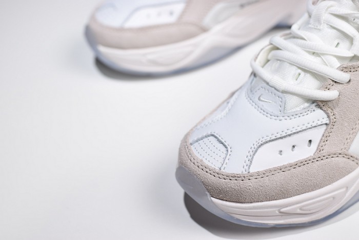 ow x nike m2k tekno white, black & team orange a03108 058