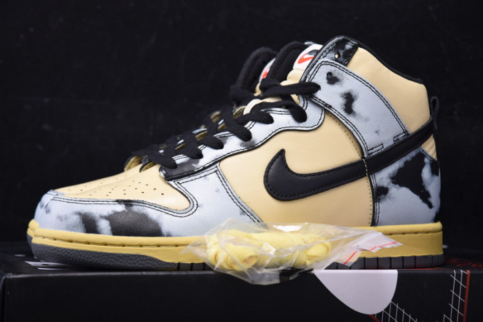 nike dunk high 1985 black acid wash