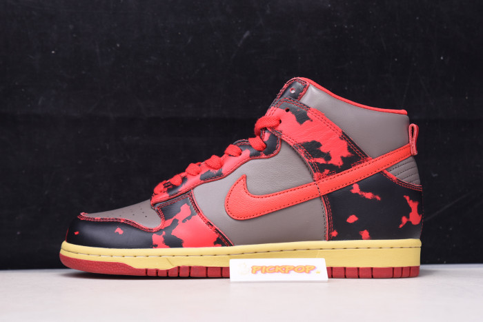 nike dunk high 1985 red acid wash