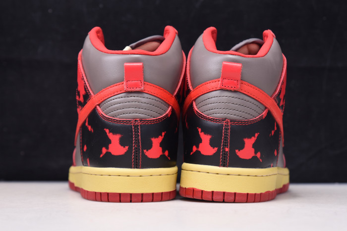 nike dunk high 1985 red acid wash