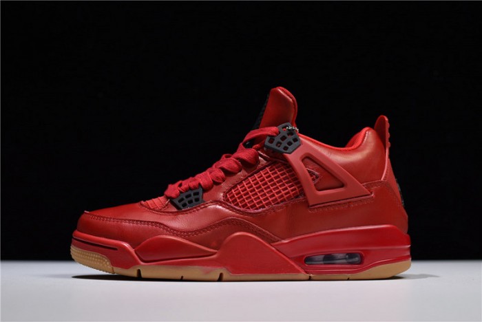 air jordan 4 fire red gum singles day av3914-600