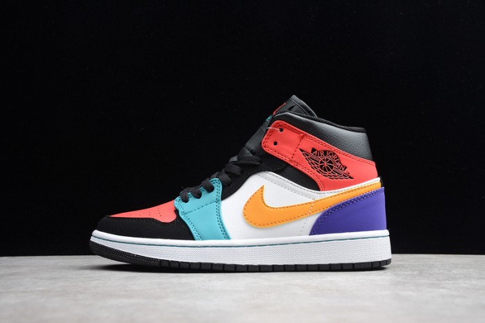 air jordan 1 mid multi-color 554724-125