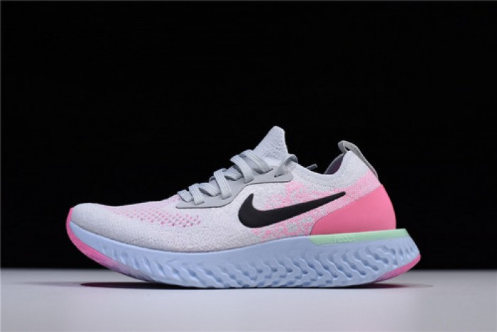 nike epic react flyknit pure platinum womens aq0067-007