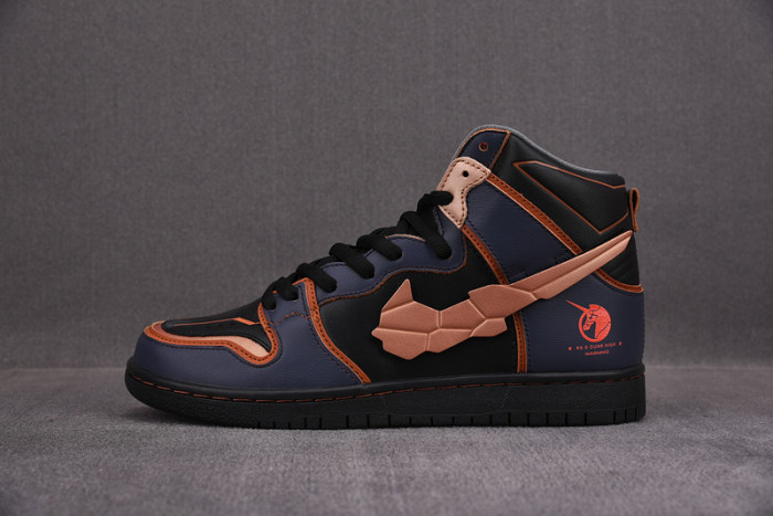 gundam x nike sb dunk high &quot;banshee&quot; dh7717-400