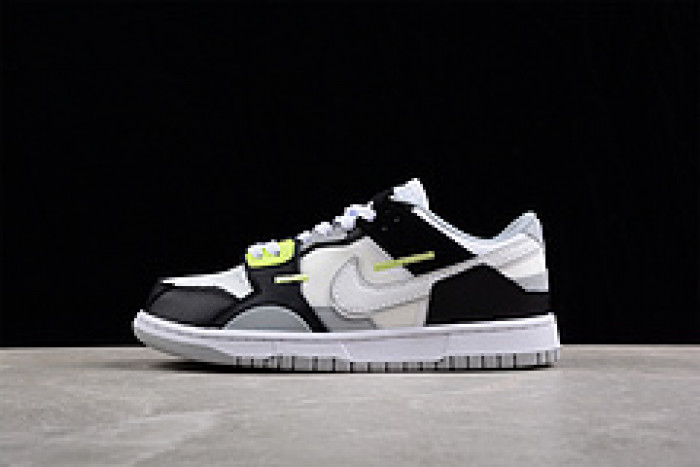 nike dunk scrap ''wolf grey light lemon twist'' dc9723-001