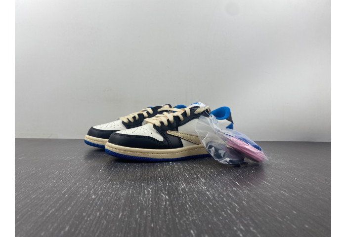 TRAVIS SCOTT X AIR JORDAN 1 LOW Fragment KIDS DM7866 140