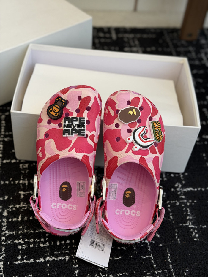 BAPE × Cr0c5 Camo pink BC04
