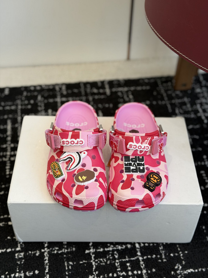 BAPE × Cr0c5 Camo pink BC04