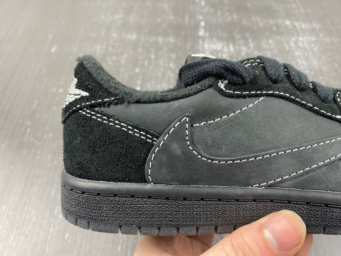 TRAVIS SCOTT X AIR JORDAN 1 LOW “Black Phantom” KIDS DO5442-001