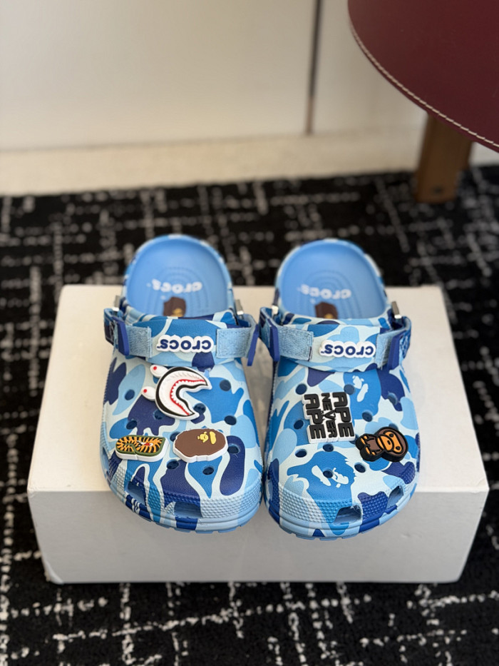 BAPE × Cr0c5 Camo blue BC03