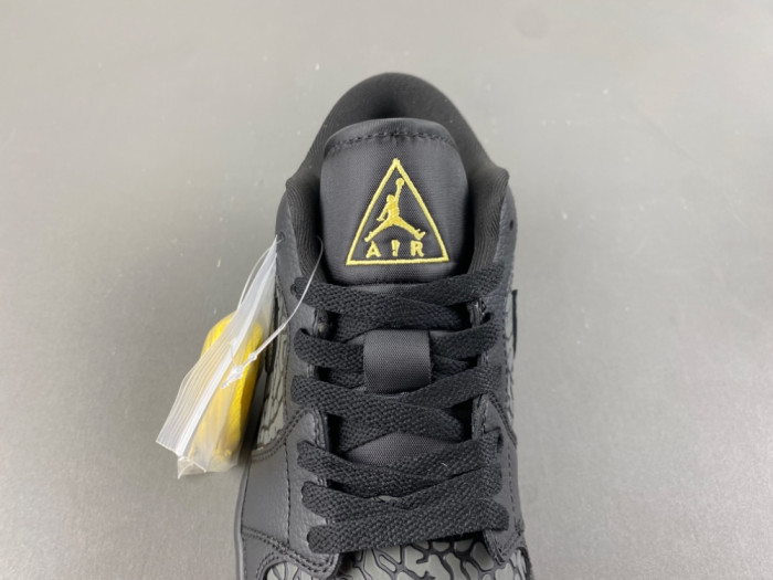 Air Jordan 1 Low Black Elephant Print IM6568-010