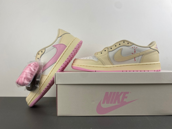 Air Jordan 1 Retro Low Travis Scott Shy Pink IQ7604-100
